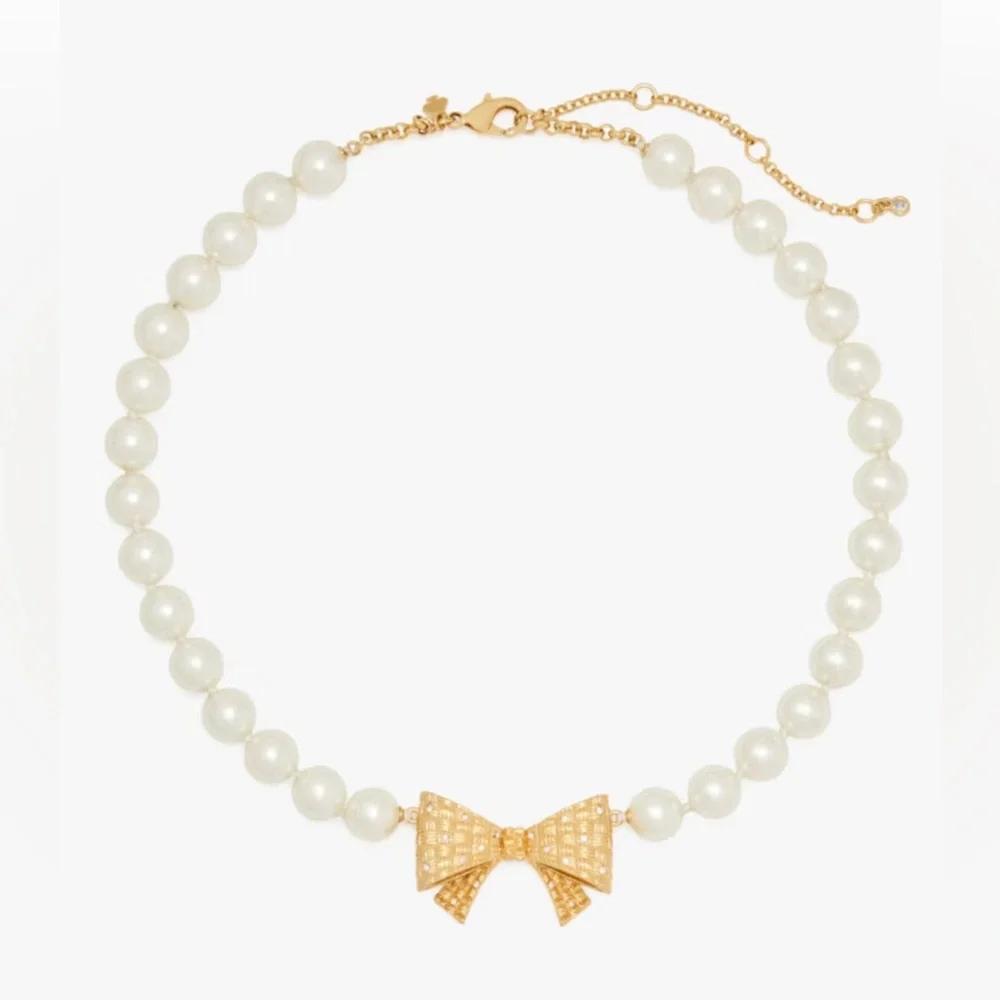 Kate Spade Wrapped in a Bow Pearl Charm Bracelet - Picture 1 of 6